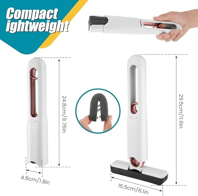 Mini Mop for Kitchen, Floor, Glass, Car  Sponges, Self Squeeze, Strong Absorbent, Wet & Dry Use, Multicolour, ABS & Sponge Material