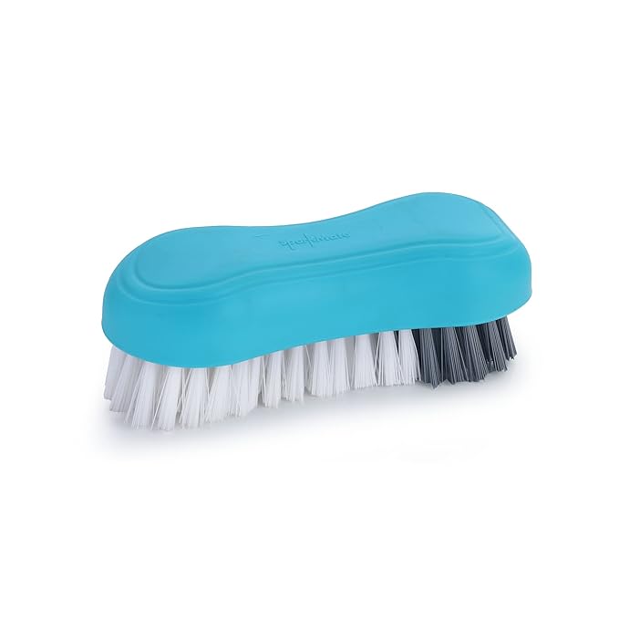 Cloth Brush, Washing Briush with Soft & Hard Bristles and Comfortable Grip