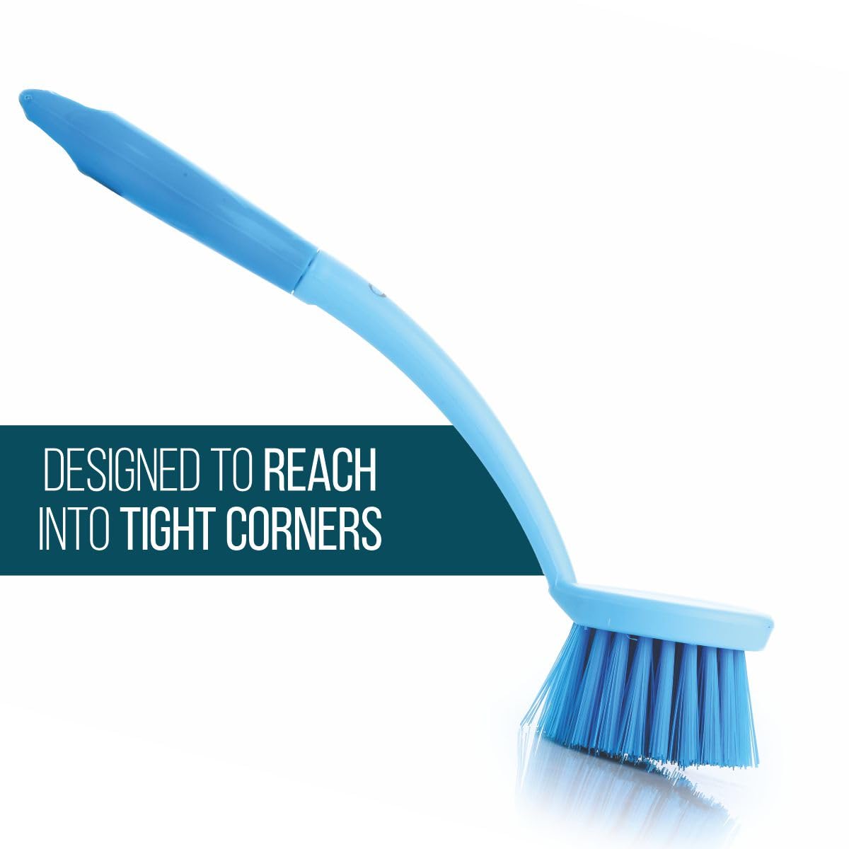 Dish & Kitchen Sink Brush with Comfortable Grip & Flexible Bristles, Tough Bristles for Stubborn Stains, Bathroom Tiles Cleaning Brush
