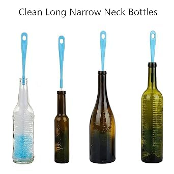 Long Bottle Cleaning Brush of Nylon Extra Long Cleaner for Washing Decanter, Thermos, Water Bottle Brush Washer