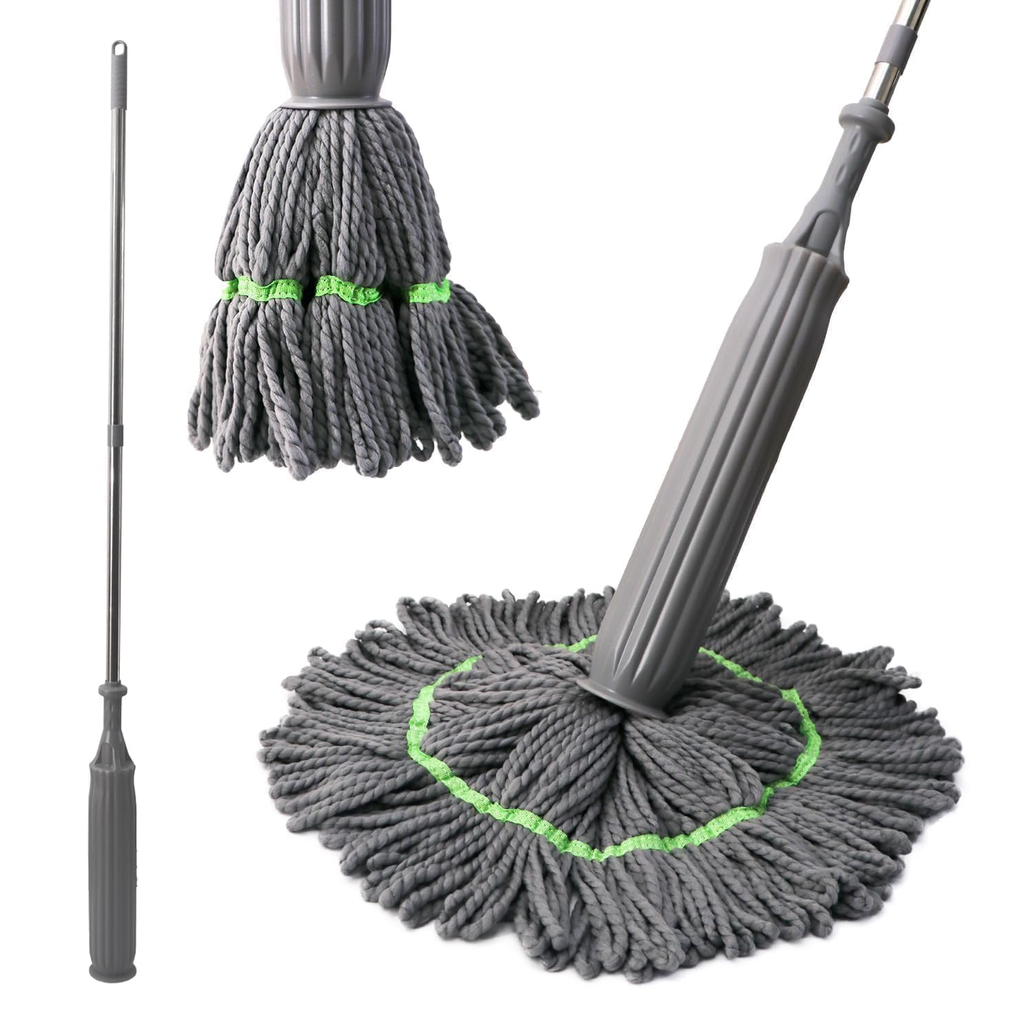 Microfiber Twist Mop for Floor Cleaning, Squeeze Twist Mop Stick, Durable Dust Easy to Use Floor Cleaner, Effective for Hardwood, Tile