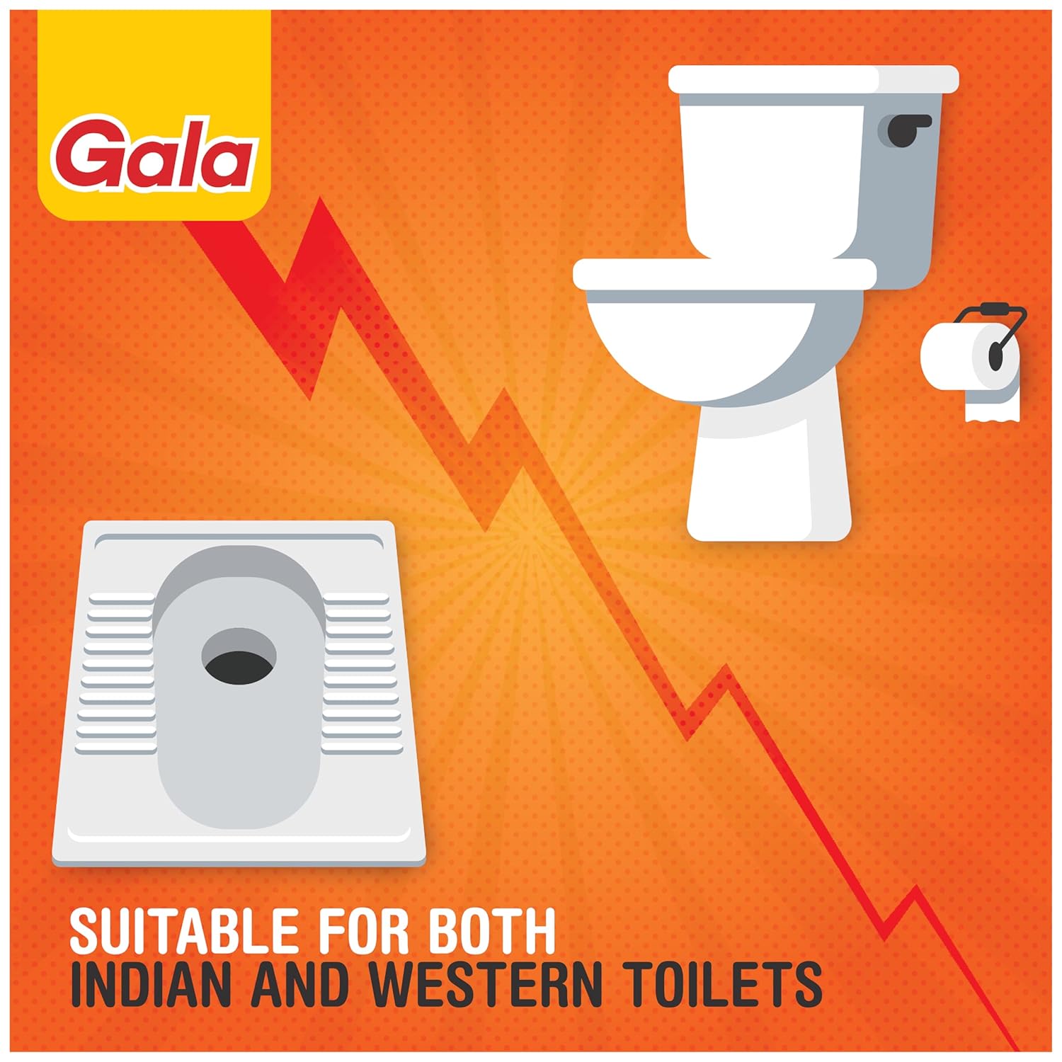 Hockey Shape Toilet Cleaner Brush with Holder Stand, Toilet Cleaning Brush for Western and Indian Toilet, Bathroom Brush for Toilet Cleaning (